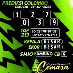 ANGKA COLOMBO 26 OKT 2021